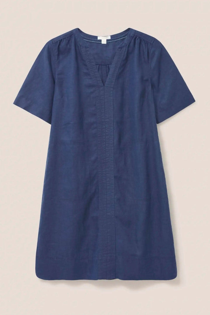 Robe droite en lin June White Stuff 