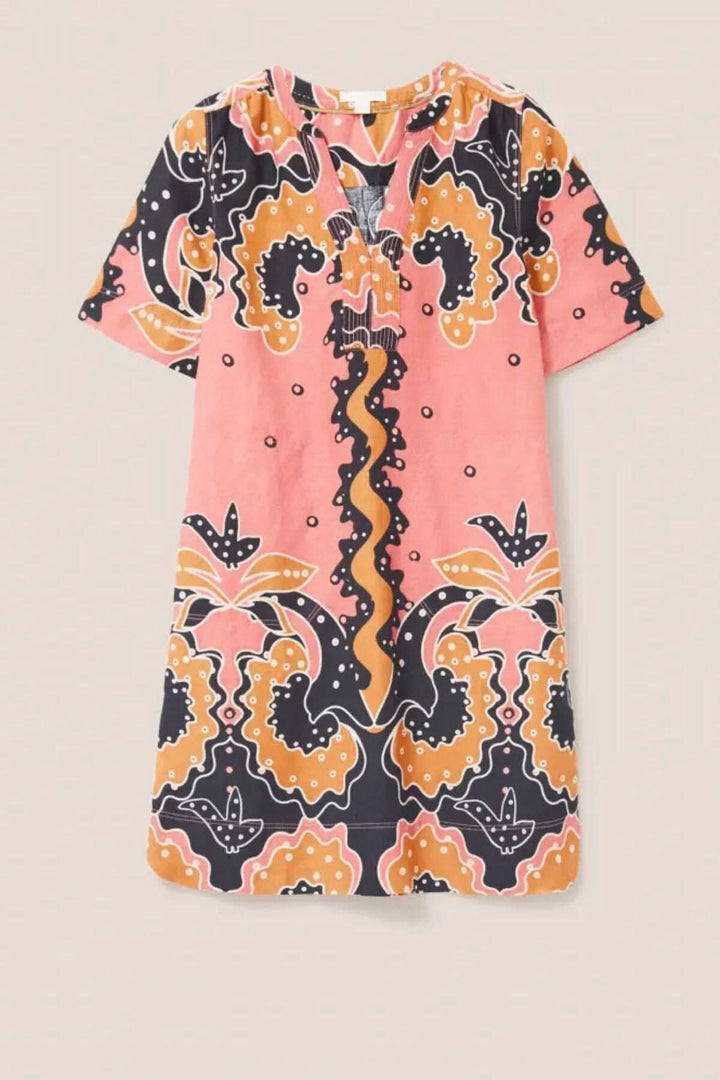 Robe droite en lin June White Stuff 