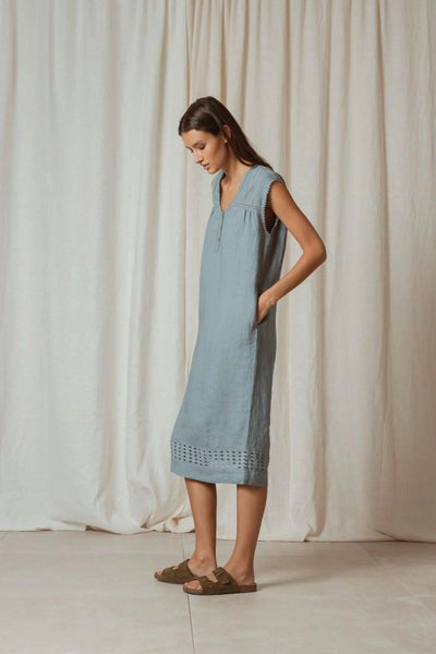 Robe longue en chanvre Indi & cold XS Gris 