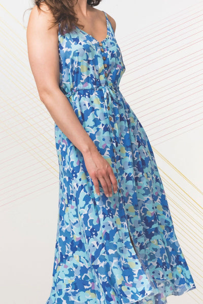 Robe longue imprimée Elena Wang 