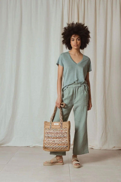 Sac fourre-tout en jute Indi & cold 