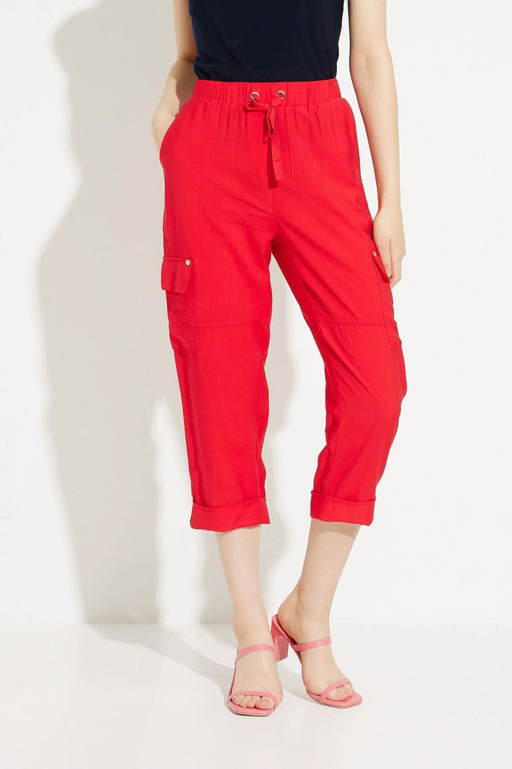 Style de pantalon cargo à taille extensible Alison Sheri XS Rouge 