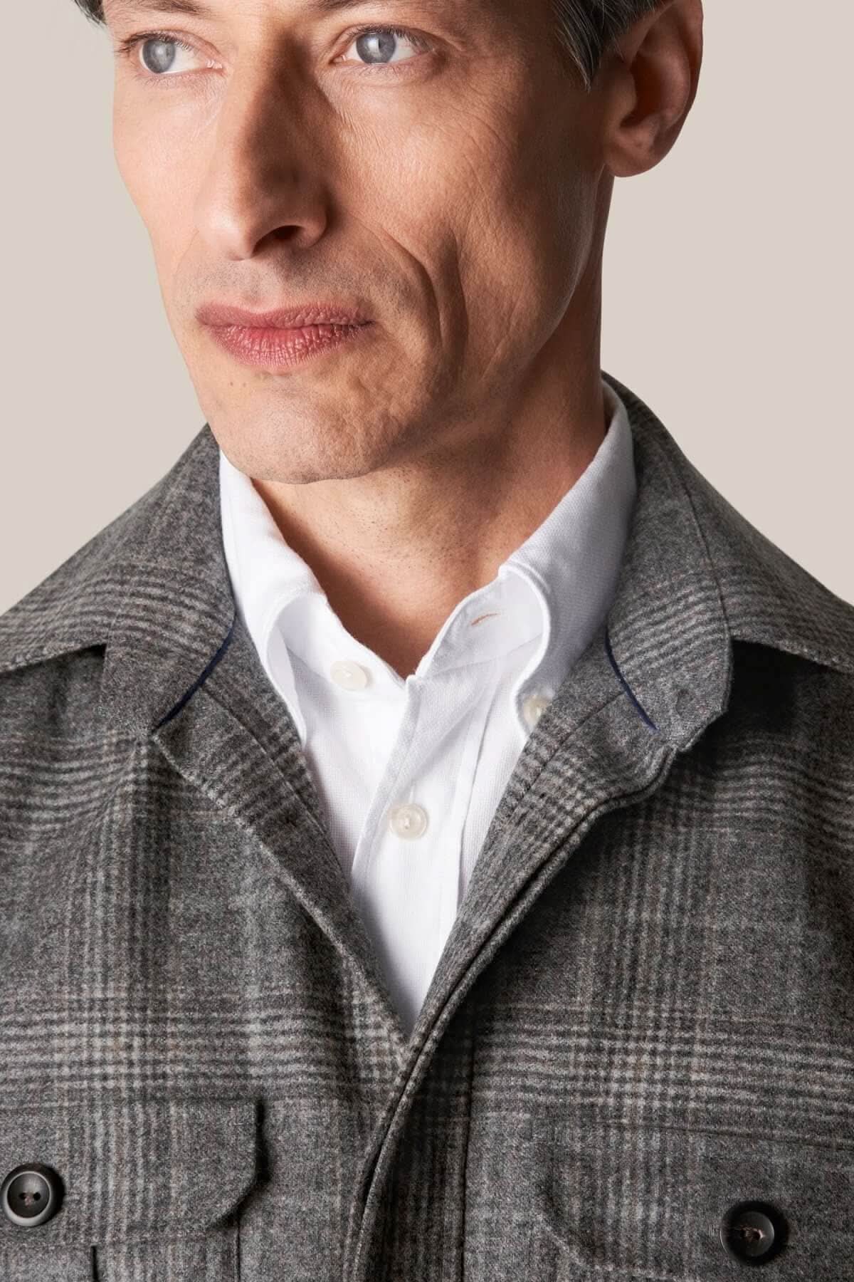 Sur chemise en laine et cachemire Eton 
