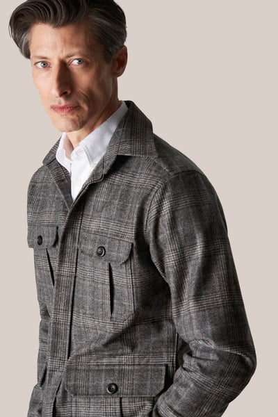 Sur chemise en laine et cachemire Eton 