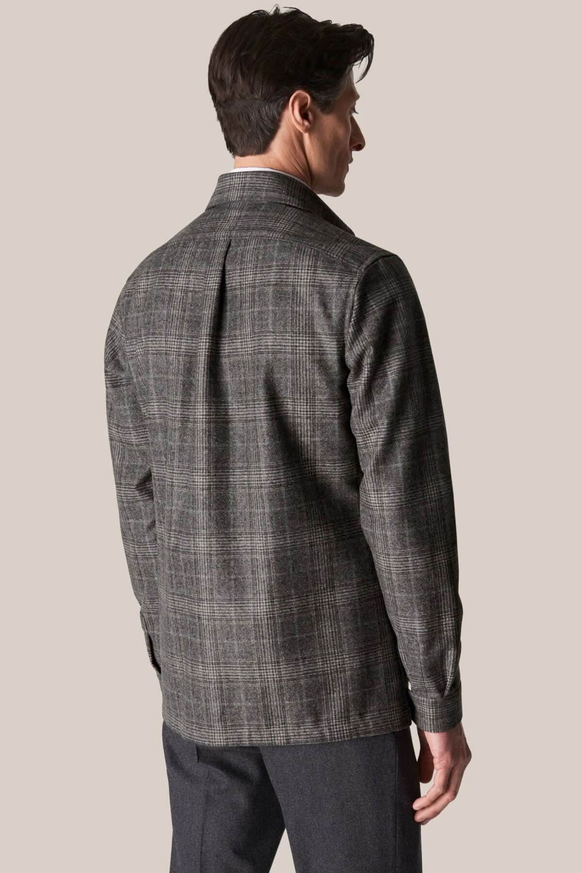 Sur chemise en laine et cachemire Eton 