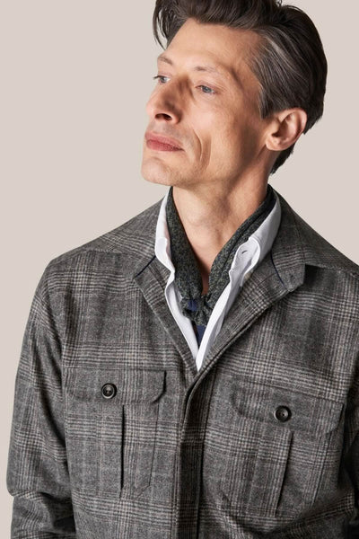 Sur chemise en laine et cachemire Eton 