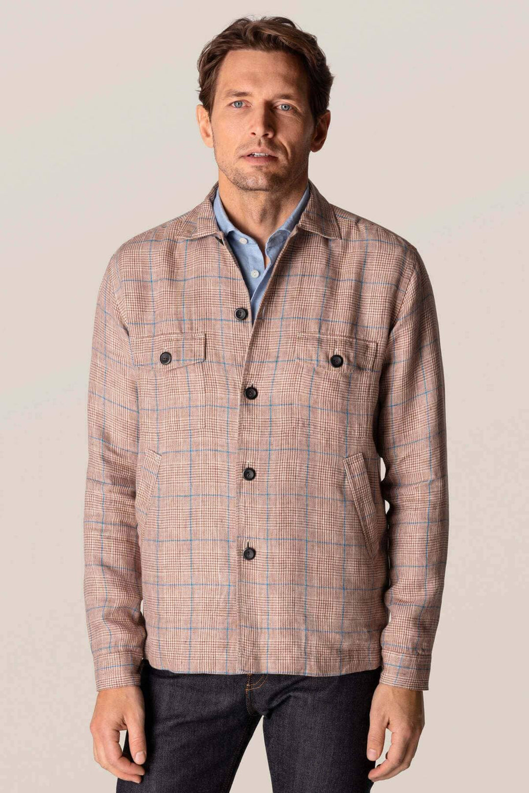 Veste-chemise en lin Homme - Chemise - Chemise sur mesure Eton