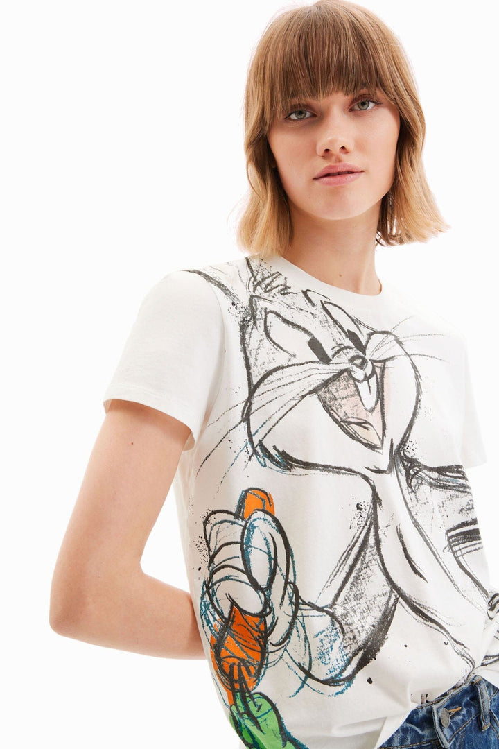T-shirt Bugs Bunny à manches courtes Femme - Hauts - T-shirt Desigual