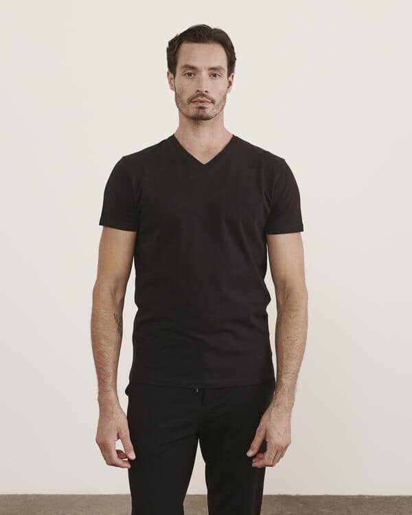 T-shirt col en V Homme - Hauts - T-shirt Patrick Assaraf