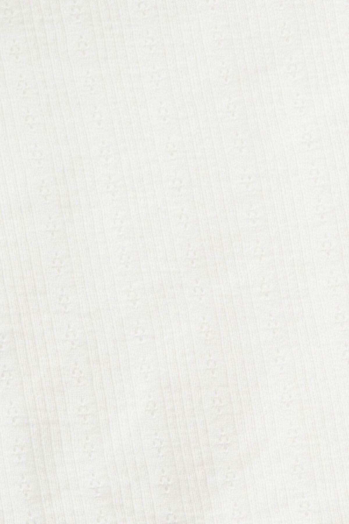T-shirt côtelé pointelle Esprit 
