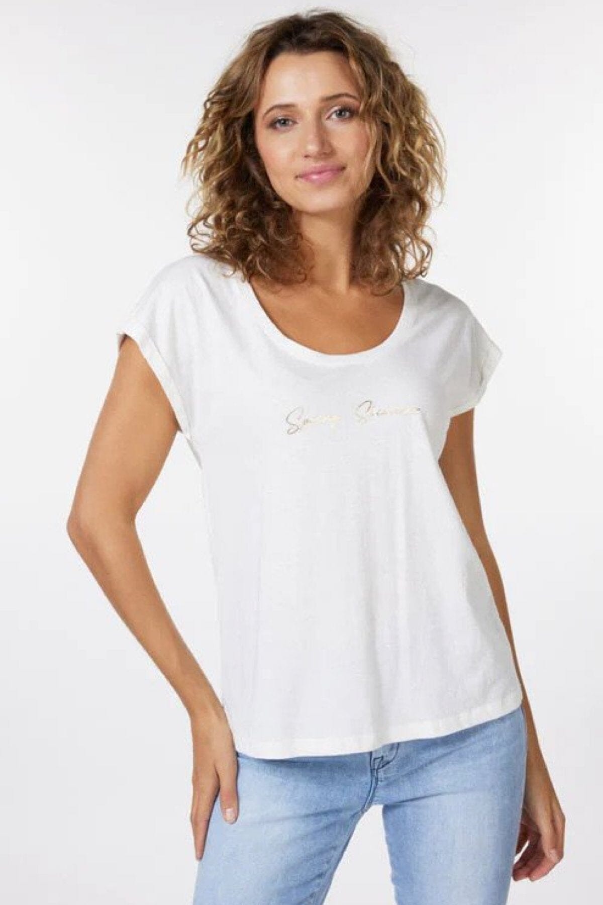 Linen cotton t shirt Val rie Simon