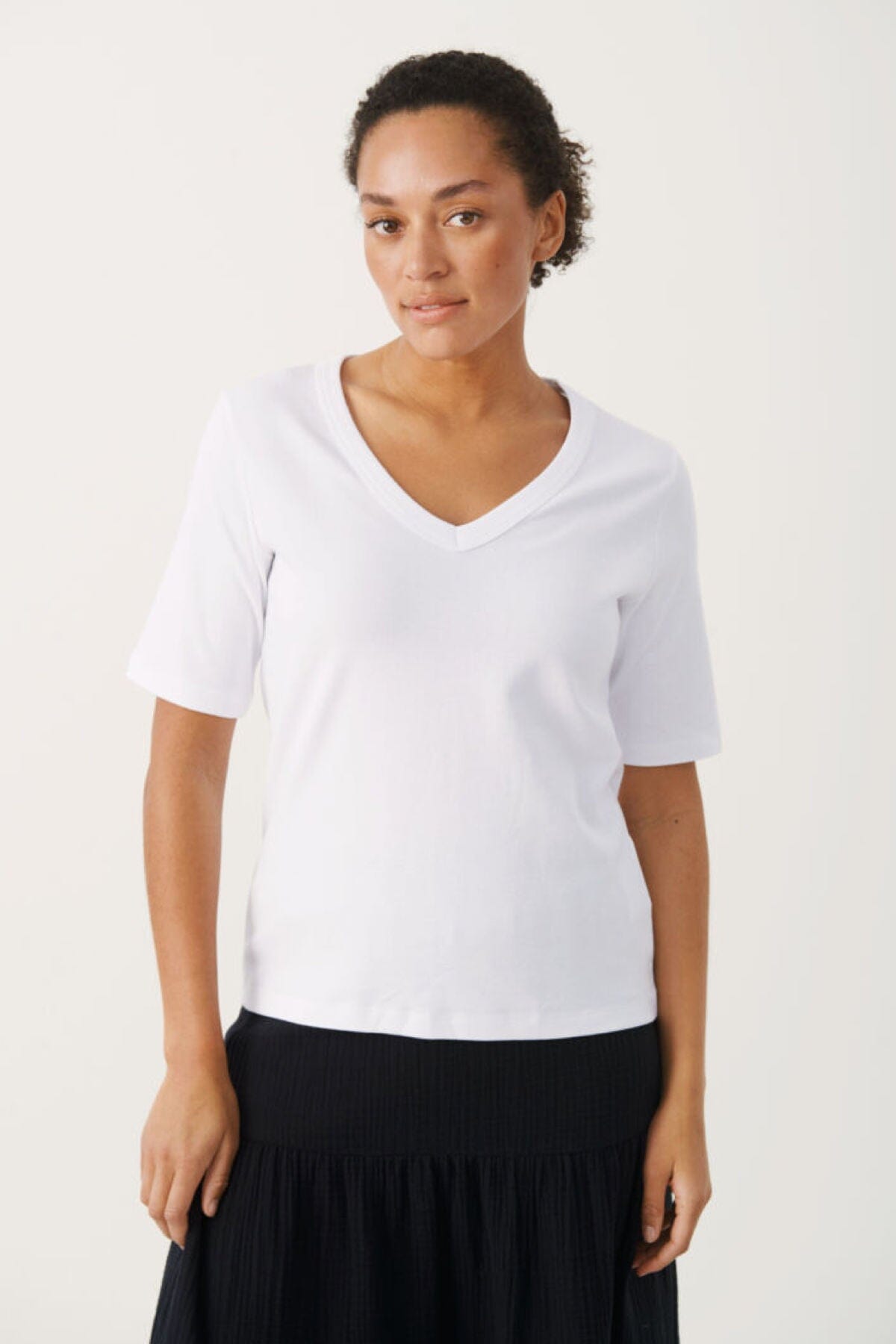 T-shirt coton Ratansa Part Two XS Blanc 