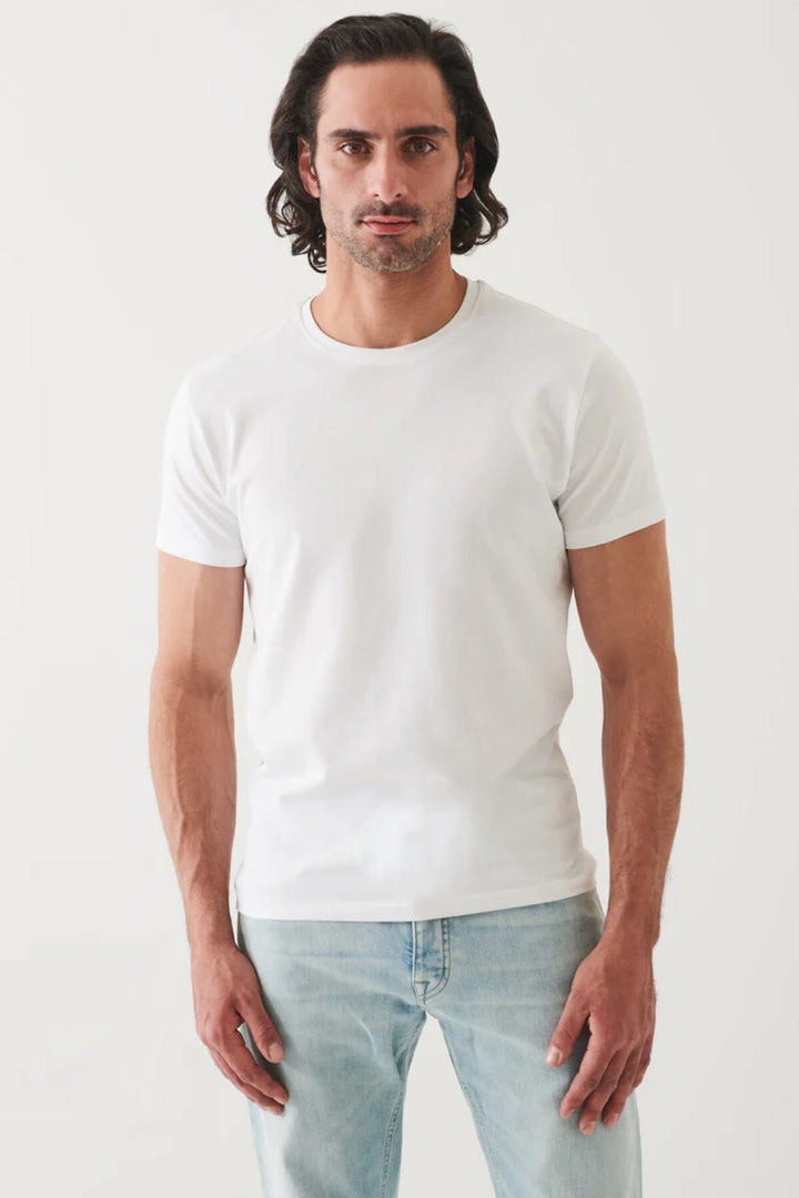 T-shirt de base Patrick Assaraf M Blanc 