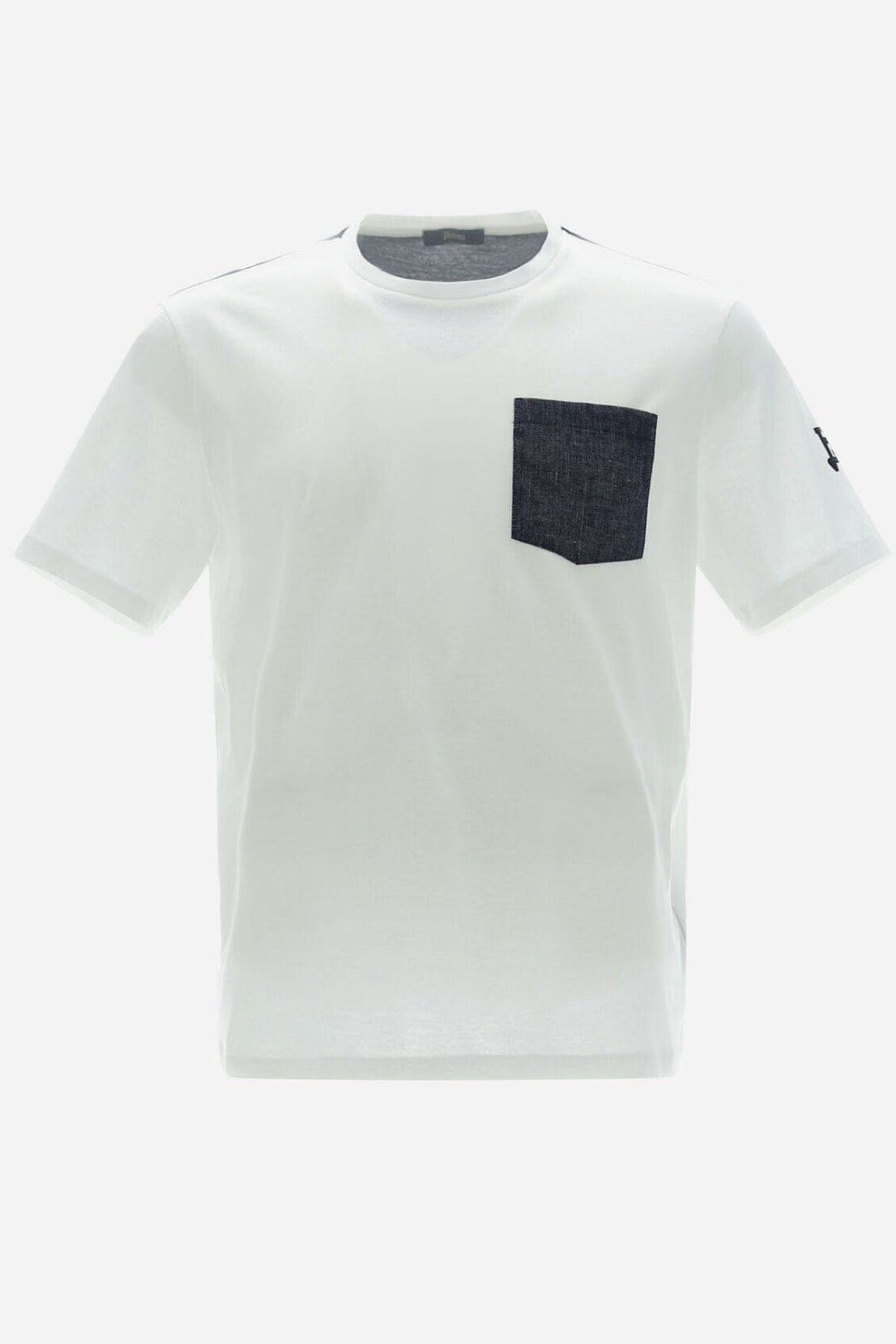 T-Shirt en Jersey de Coton Herno M Blanc 