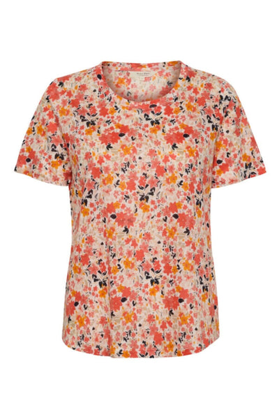 T-shirt fleuri Nemias Part Two XS Rose 