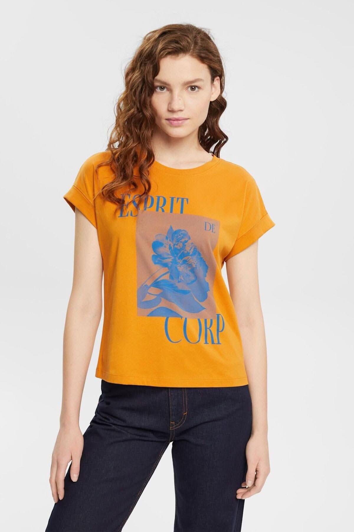T-shirt imprimé Esprit XS Jaune 