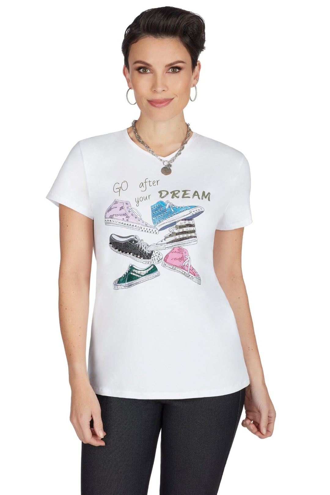 T-shirt motif espadrilles Femme - Hauts - T-shirt Tricotto