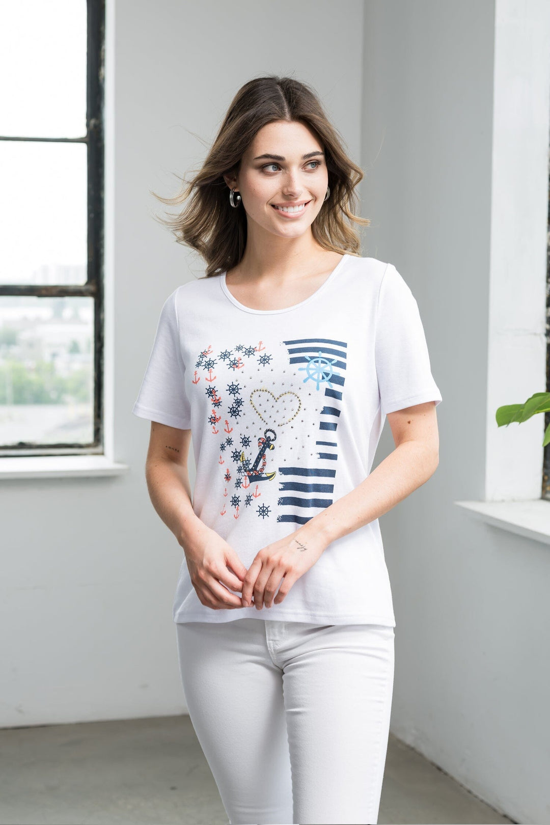 T-shirt nautique Femme - Hauts - T-shirt Alison Sheri