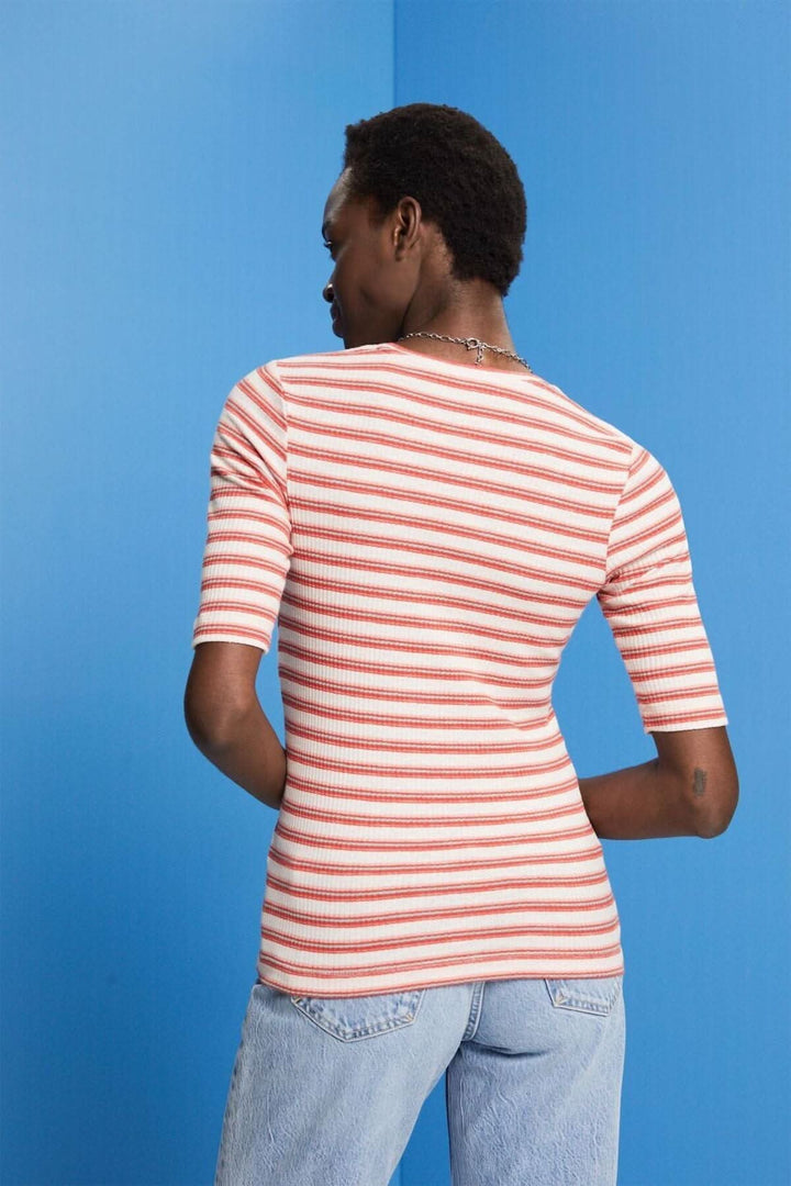 T-shirt rayé en coton bio Esprit 