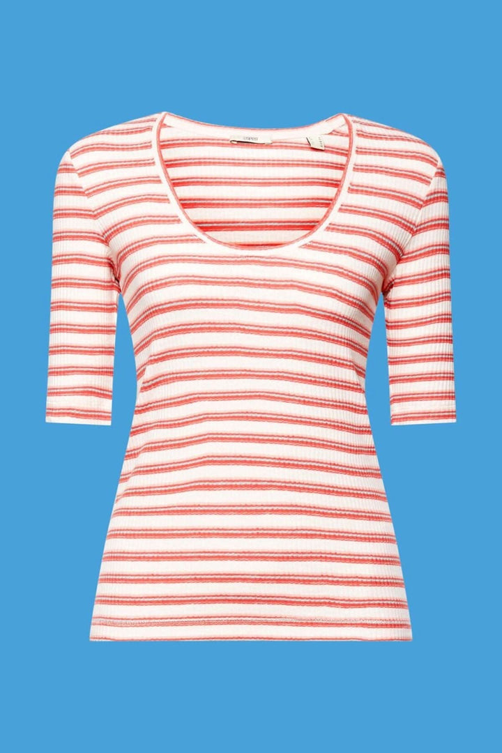 T-shirt rayé en coton bio Esprit 