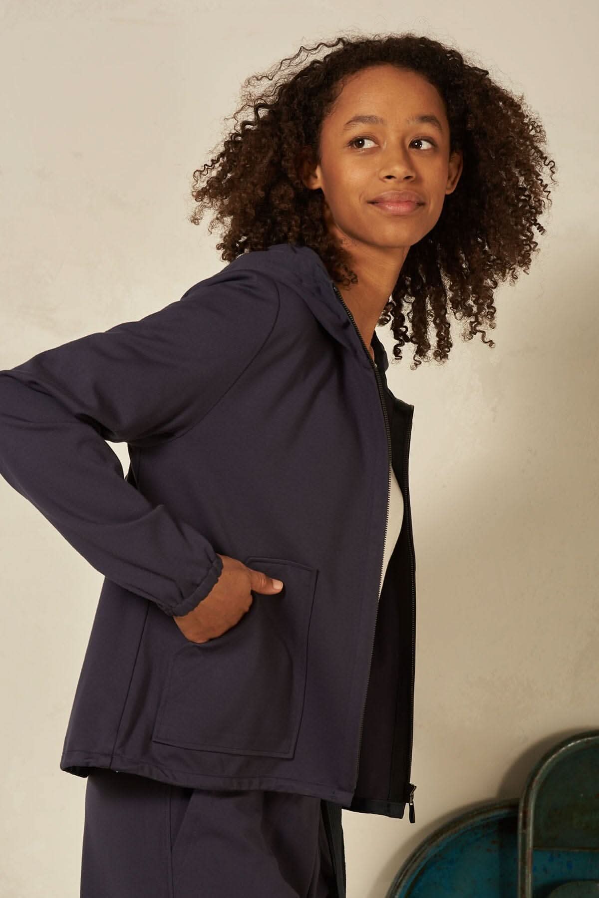 Veste à capuchon Nile XL Marine 