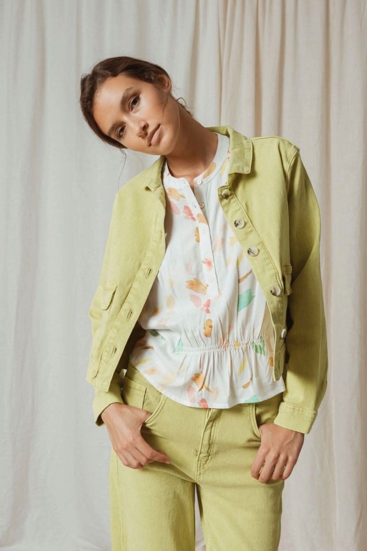Veste en sergé coloré Indi & cold 