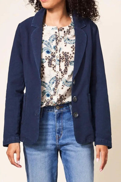 Veston style jean White Stuff 18UK Bleu 